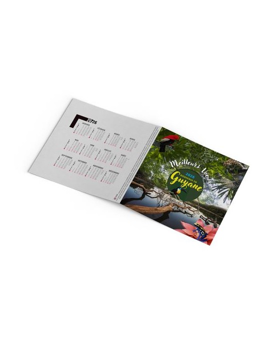 CARTE DE VOEUX - L'EMERAUDE 2026  AVEC ENVELOPPE - SANS MARQUAGE