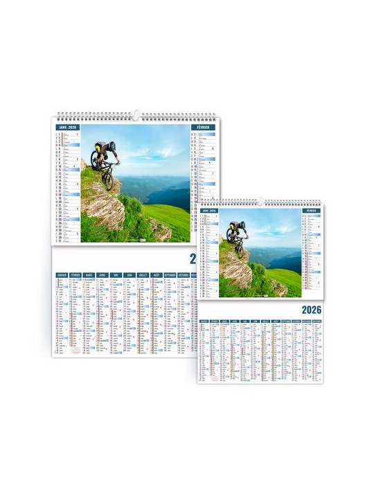 2EN1 - ULTRA 2026 - XXL 474 x 700 mm - MARQUAGE 1 COULEUR