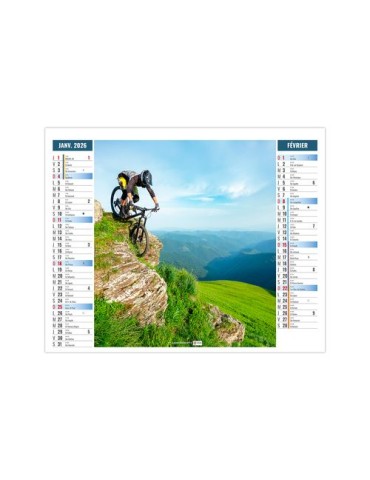 2EN1 - ULTRA 2026 - XXL 474 x 700 mm - MARQUAGE 1 COULEUR 2