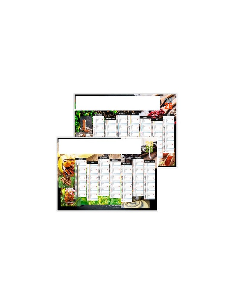 EPICES 2026 - MIDI 430 x 335 mm - LEGER 400G - SANS MARQUAGE - 1 TROU EN TETE