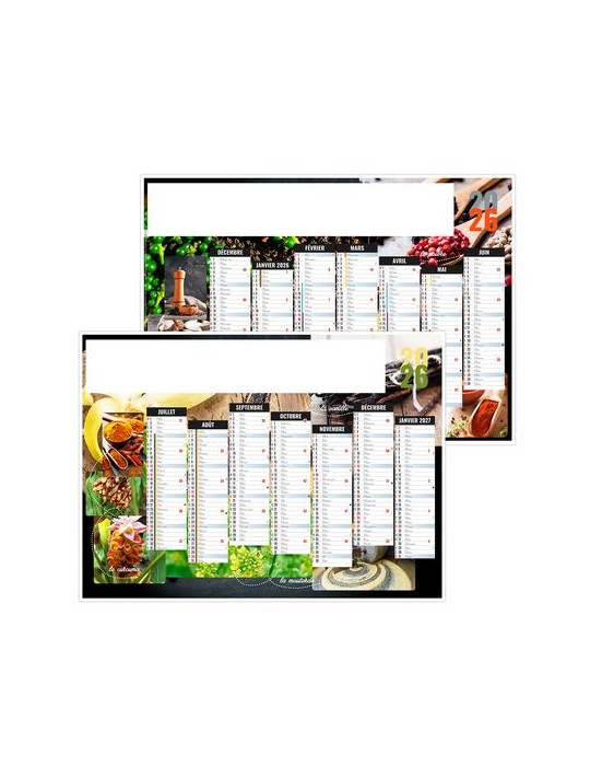 EPICES 2026 - MIDI 430 x 335 mm - LEGER 400G - SANS MARQUAGE - 1 TROU EN TETE