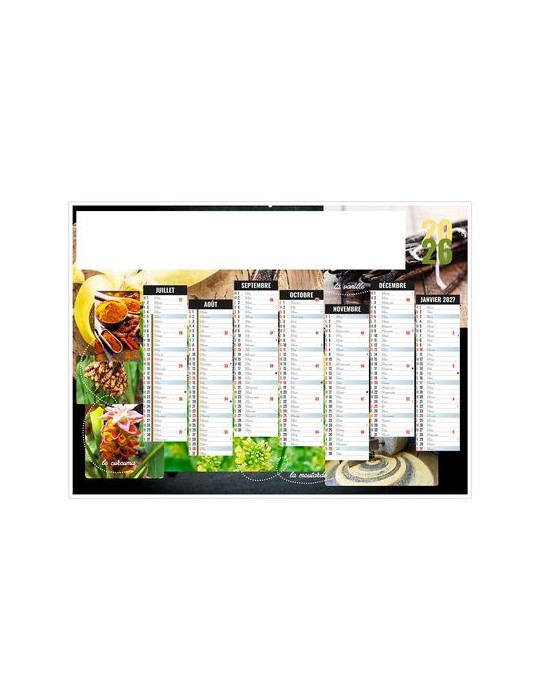 EPICES 2026 - MIDI 430 x 335 mm - LEGER 400G - SANS MARQUAGE - 1 TROU EN TETE