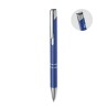Stylo à bille  en aluminium recyclé personnalisable - BERN RA Matières : aluminium recyclé  Couleurs : bleu royal goodies public