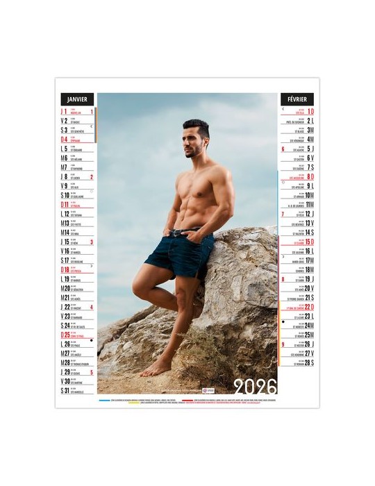 EROS 2026 - 6 FEUILLETS - BLOC SEUL SANS MARQUAGE