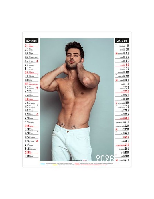 EROS 2026 - 6 FEUILLETS - BLOC SEUL SANS MARQUAGE