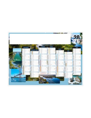 NATURE 2026 - MIDI 430 x 335 mm - LEGER 400G - SANS MARQUAGE - 1 TROU EN TETE livraison express 24h 48h