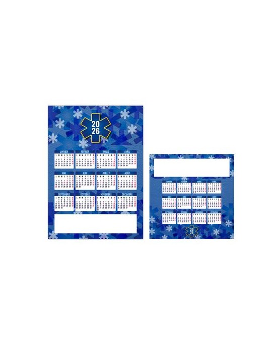 MAG CROIX BLEUE 2026 - MAXI MAGNET 150 x 210 mm - QUADRI