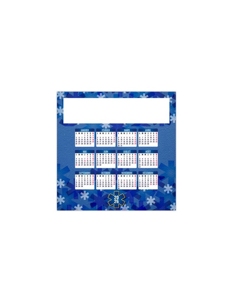 MAG CROIX BLEUE 2026 - MAXI MAGNET 150 x 210 mm - QUADRI