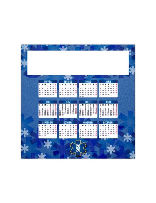 MAG CROIX BLEUE 2026 - MAXI MAGNET 150 x 210 mm - QUADRI