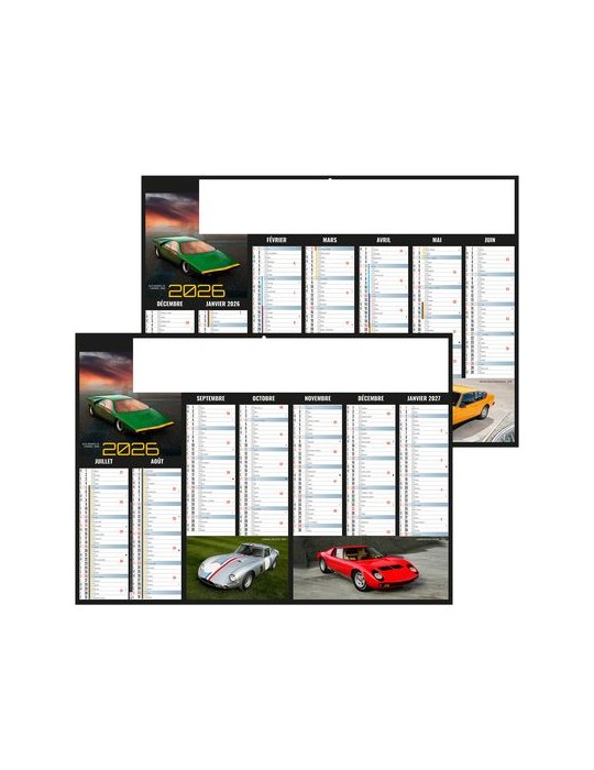 BOLIDES 2026 - MIDI 430 x 335 mm - LEGER 400G - SANS MARQUAGE - 1 TROU EN TETE