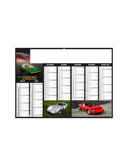 BOLIDES 2026 - MIDI 430 x 335 mm - LEGER 400G - SANS MARQUAGE - 1 TROU EN TETE