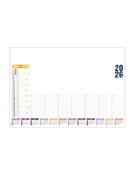 SM HEBDO VARIABLE 2026 - SM 600 x 420 mm