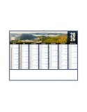 LIBERTE GRAND-EST 2026 - MIDI 430 x 335 mm - LEGER 400G - SANS MARQUAGE - 1 TROU EN TETE personnalisation rapide en France
