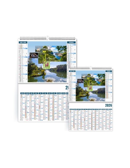 2EN1 - DEBIT 2026 - SMALL 330 x 470 mm - MARQUAGE 1 COULEUR