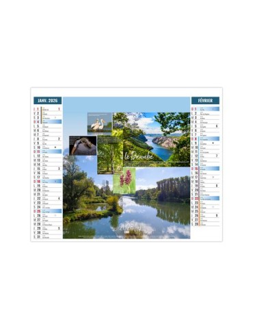 2EN1 - DEBIT 2026 - SMALL 330 x 470 mm - MARQUAGE 1 COULEUR 2