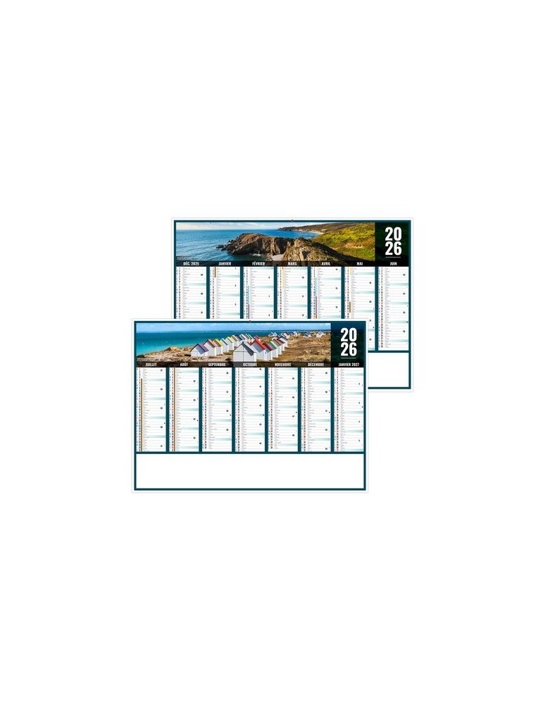 LIBERTE NORMANDIE 2026 - MIDI 430 x 335 mm - LEGER 400G - SANS MARQUAGE - 1 TROU EN TETE