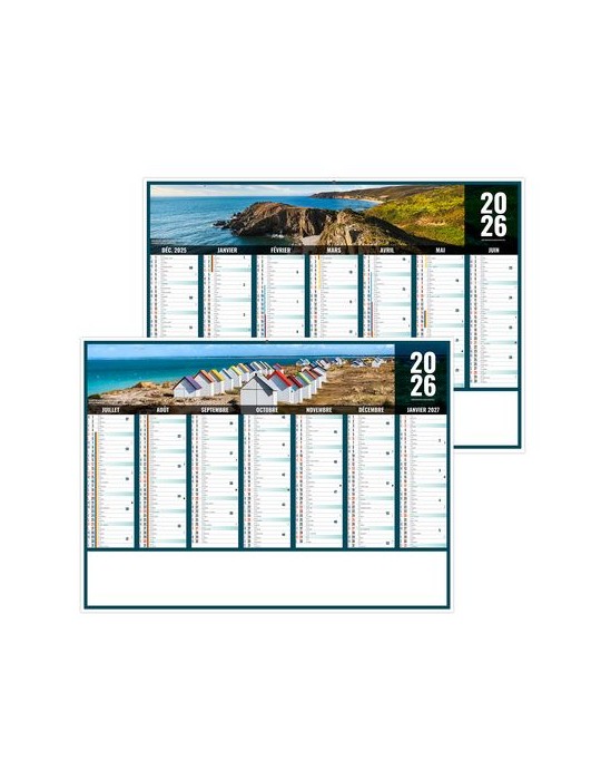 LIBERTE NORMANDIE 2026 - MIDI 430 x 335 mm - LEGER 400G - SANS MARQUAGE - 1 TROU EN TETE