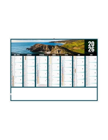 LIBERTE NORMANDIE 2026 - MIDI 430 x 335 mm - LEGER 400G - SANS MARQUAGE - 1 TROU EN TETE 2