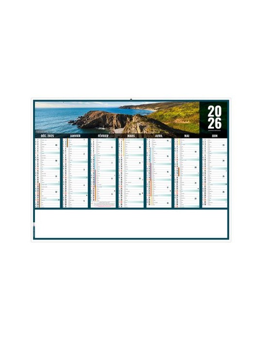 LIBERTE NORMANDIE 2026 - MIDI 430 x 335 mm - LEGER 400G - SANS MARQUAGE - 1 TROU EN TETE