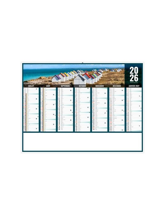 LIBERTE NORMANDIE 2026 - MIDI 430 x 335 mm - LEGER 400G - SANS MARQUAGE - 1 TROU EN TETE