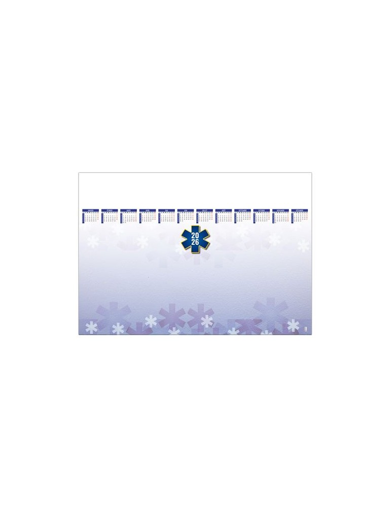 SM CROIX BLEUE 2026 - SM 600 x 420 mm - 25 FEUILLETS