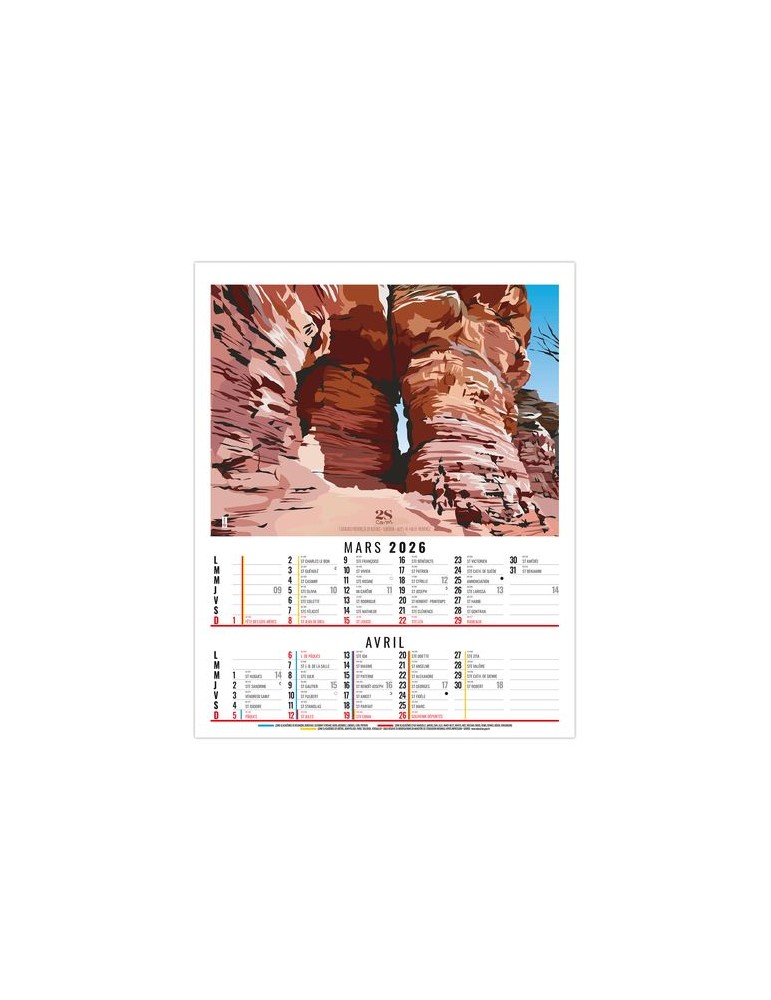 DIANE 2026 - 6 FEUILLETS - BLOC SEUL SANS MARQUAGE