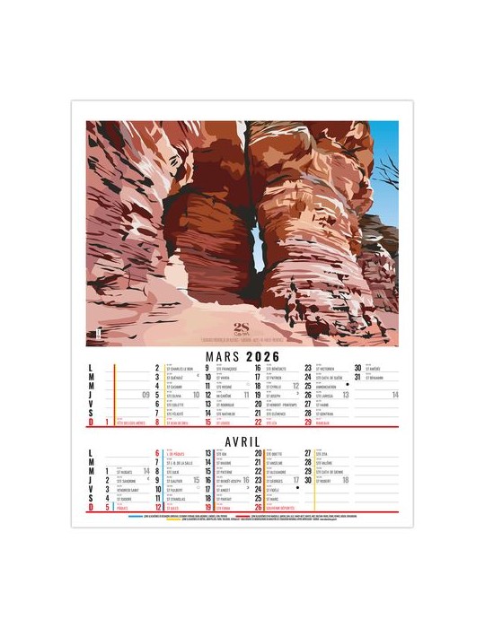 DIANE 2026 - 6 FEUILLETS - BLOC SEUL SANS MARQUAGE