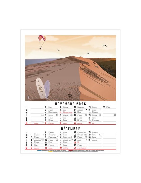 DIANE 2026 - 6 FEUILLETS - BLOC SEUL SANS MARQUAGE