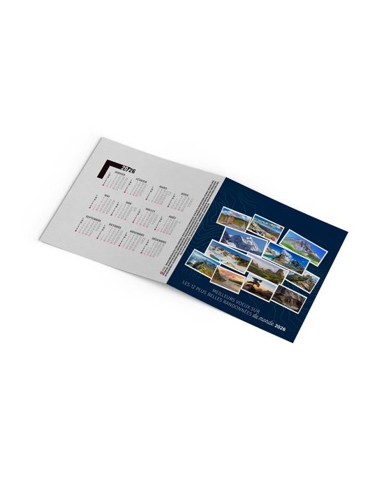 CARTE DE VOEUX - RANDONNEES 2026  AVEC ENVELOPPE - SANS MARQUAGE