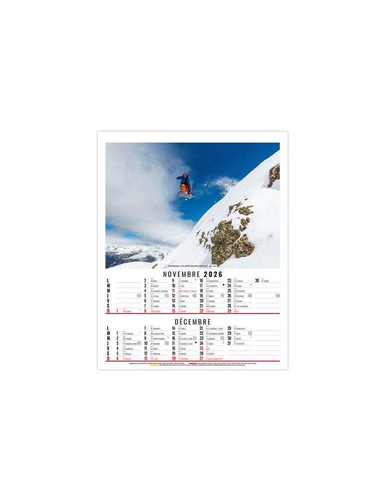 PIERRE 2026 - 6 FEUILLETS - BLOC SEUL SANS MARQUAGE