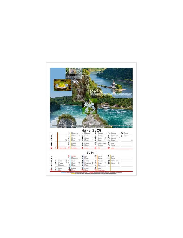 THEO 2026 - 6 FEUILLETS - BLOC SEUL SANS MARQUAGE