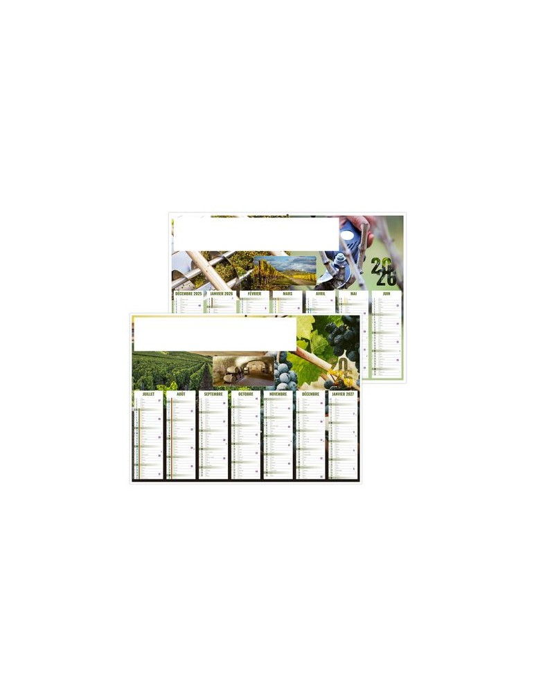 AYMERIC 2026 - MIDI 430 x 335 mm - LEGER 400G - SANS MARQUAGE - 1 TROU EN TETE