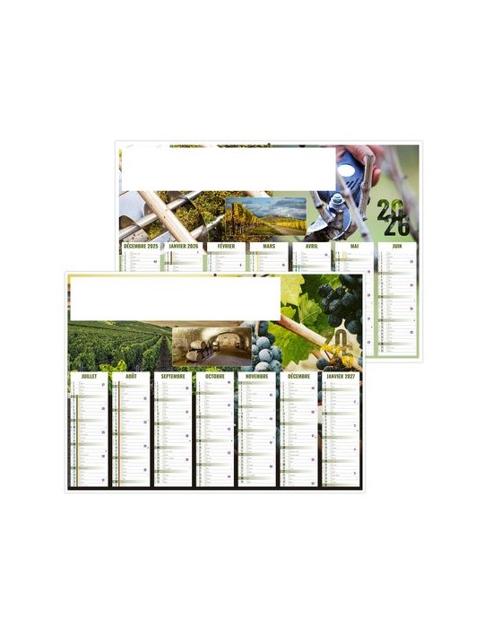 AYMERIC 2026 - MIDI 430 x 335 mm - LEGER 400G - SANS MARQUAGE - 1 TROU EN TETE