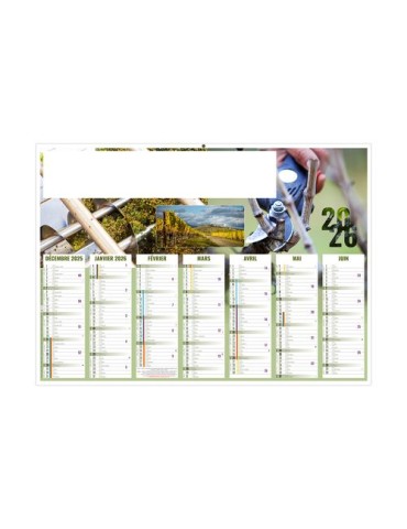 AYMERIC 2026 - MIDI 430 x 335 mm - LEGER 400G - SANS MARQUAGE - 1 TROU EN TETE livraison express 24h 48h