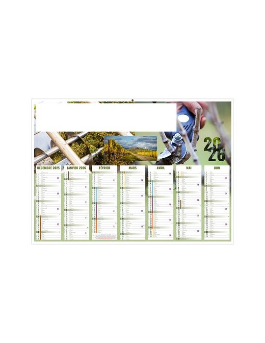 AYMERIC 2026 - MIDI 430 x 335 mm - LEGER 400G - SANS MARQUAGE - 1 TROU EN TETE