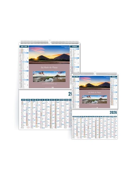 2EN1 - ECHAPPEES 2026 - SMALL 330 x 470 mm - MARQUAGE 1 COULEUR