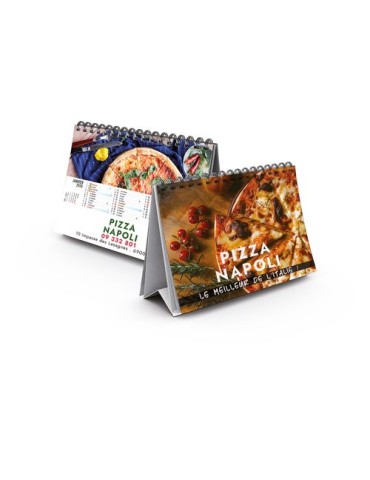 CHEVALET CREATION 2026 - MAXI 310 x 110 mm - 13 FEUILLETS - IMPRESSION RECTO SEUL - PAPIER 170g - RELIURE SPIRALE METALLIQUE NOI