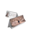 CHEVALET CREATION 2026 - MAXI 310 x 110 mm - 13 FEUILLETS - IMPRESSION RECTO SEUL - PAPIER 170g - RELIURE SPIRALE METALLIQUE NOI