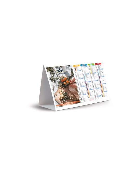 CHEVALET CREATION 2026 - MAXI 310 x 110 mm - 13 FEUILLETS - IMPRESSION RECTO SEUL - PAPIER 170g - RELIURE SPIRALE METALLIQUE NOI