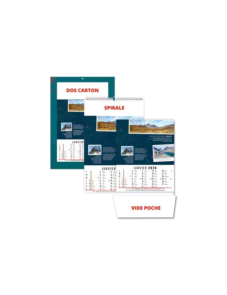 HUBERT 2026 - 12 FEUILLETS - BLOC SEUL SANS MARQUAGE