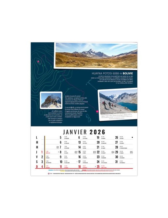 HUBERT 2026 - 12 FEUILLETS - BLOC SEUL SANS MARQUAGE