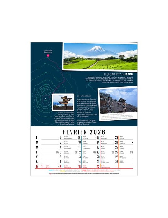 HUBERT 2026 - 12 FEUILLETS - BLOC SEUL SANS MARQUAGE