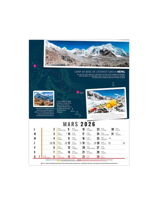 HUBERT 2026 - 12 FEUILLETS - BLOC SEUL SANS MARQUAGE