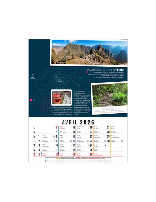 HUBERT 2026 - 12 FEUILLETS - BLOC SEUL SANS MARQUAGE