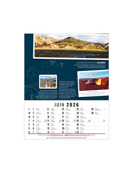 HUBERT 2026 - 12 FEUILLETS - BLOC SEUL SANS MARQUAGE