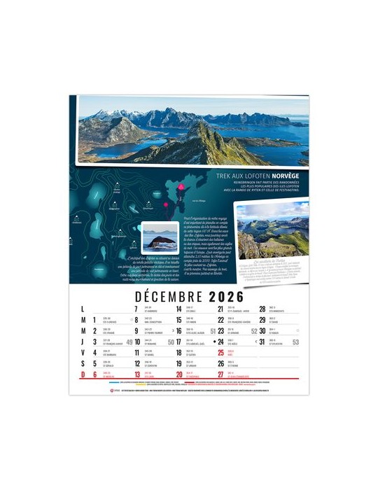 HUBERT 2026 - 12 FEUILLETS - BLOC SEUL SANS MARQUAGE