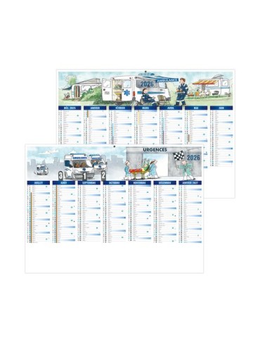 DE TOUTE URGENCE 2026 - MIDI 430 x 335 mm - LEGER 400G - SANS MARQUAGE - 1 TROU EN TETE