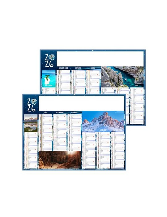 EXPEDITIONS 2026 - MIDI 430 x 335 mm - LEGER 400G - SANS MARQUAGE - 1 TROU EN TETE