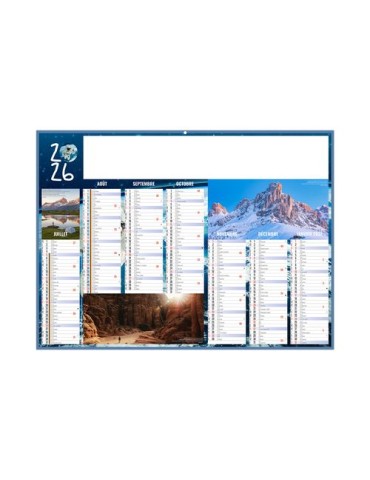 EXPEDITIONS 2026 - MIDI 430 x 335 mm - LEGER 400G - SANS MARQUAGE - 1 TROU EN TETE personnalisation rapide en France