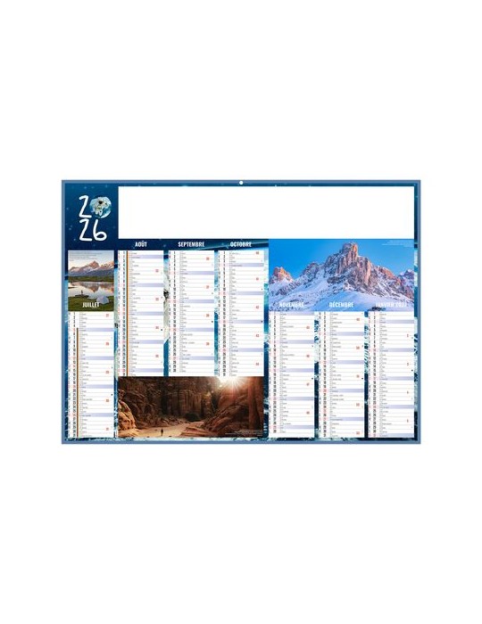 EXPEDITIONS 2026 - MIDI 430 x 335 mm - LEGER 400G - SANS MARQUAGE - 1 TROU EN TETE